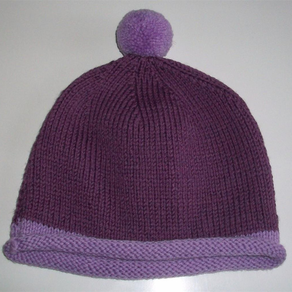 TODDLER ORGANIC KNIT HAT Merino Wool NEW Hand Mde - Picture 1 of 6